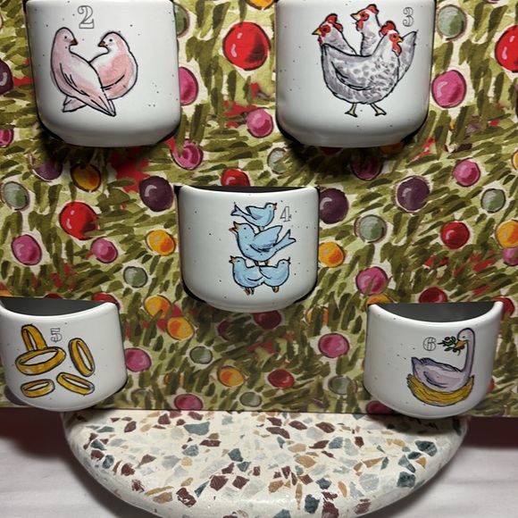 Peppermint and Pine 12 days of Christmas espresso cups - Picture 3 of 6